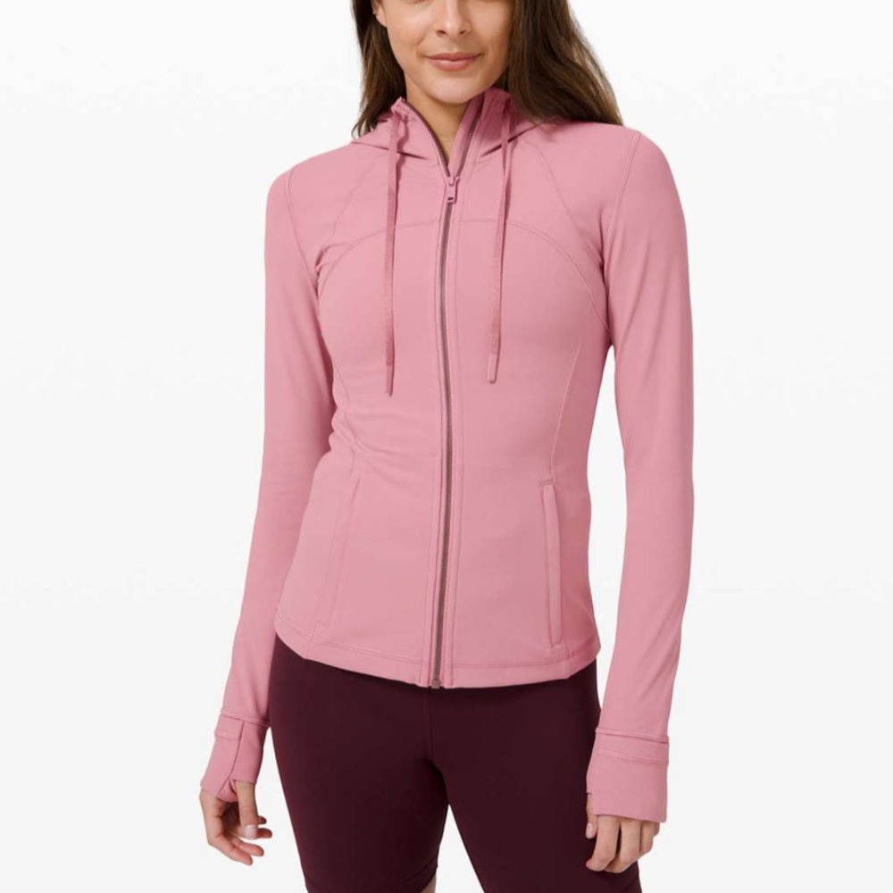 Lululemon hooded define jacket pink taupe